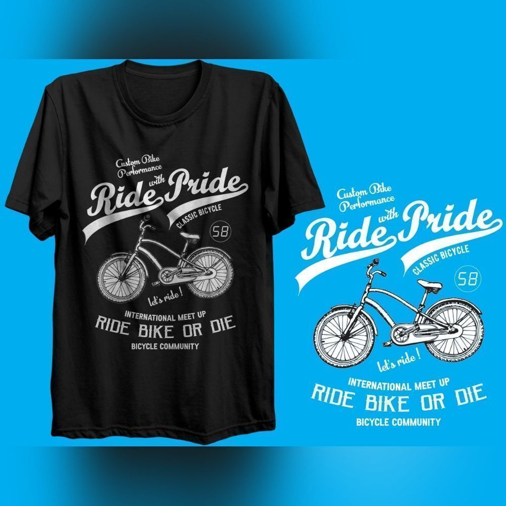 Bicycle Short Sleeve T-shirt Apparel Unisex Size Bike Enthusiast Theme